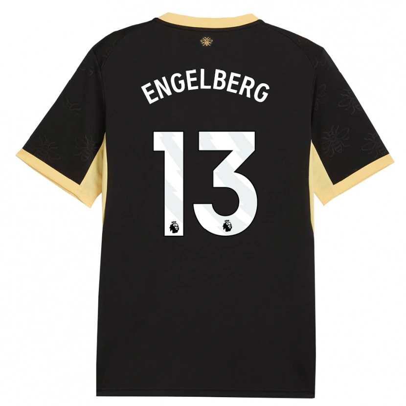 Danxen Niño Camiseta Stavros Engelberg #13 Negro Amarillo 2ª Equipación 2026/27 La Camisa México