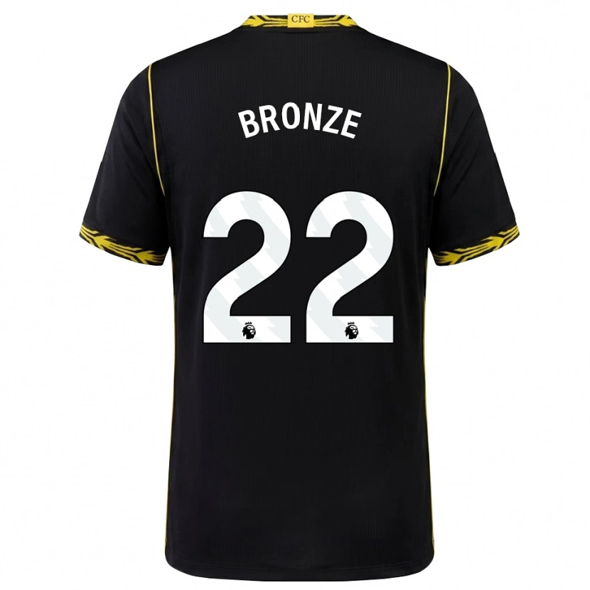 Danxen Niño Camiseta Lucy Bronze #22 Negro Amarillo 2ª Equipación 2026/27 La Camisa México