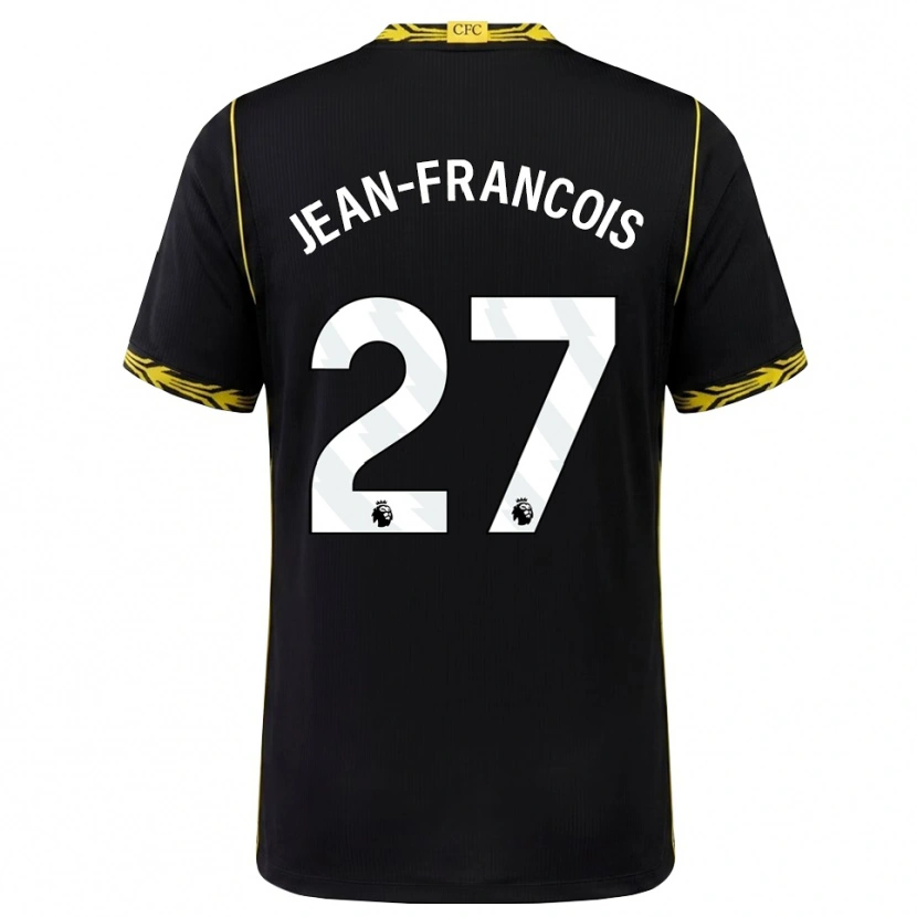 Danxen Niño Camiseta Oriane Jean-Francois #27 Negro Amarillo 2ª Equipación 2026/27 La Camisa México