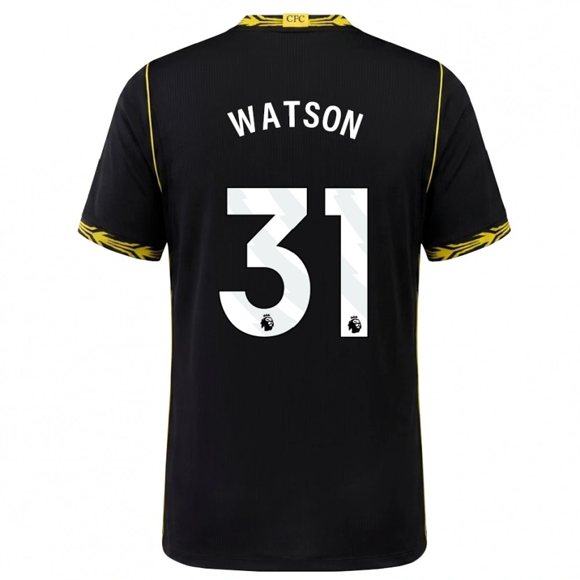 Danxen Niño Camiseta Reggie Watson #31 Negro Amarillo 2ª Equipación 2026/27 La Camisa México
