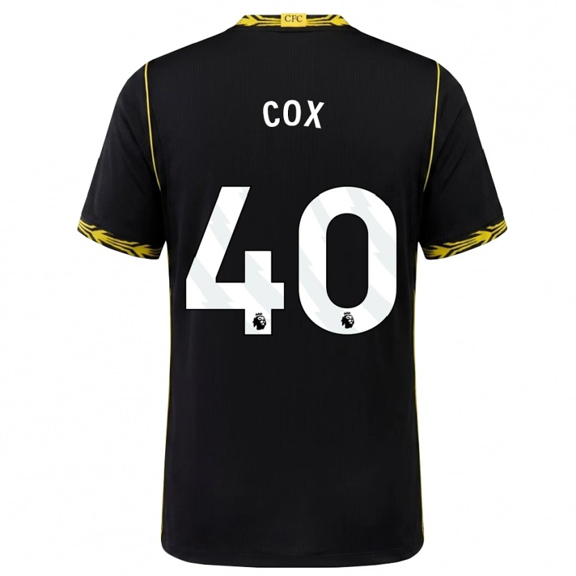 Danxen Niño Camiseta Katie Cox #40 Negro Amarillo 2ª Equipación 2026/27 La Camisa México