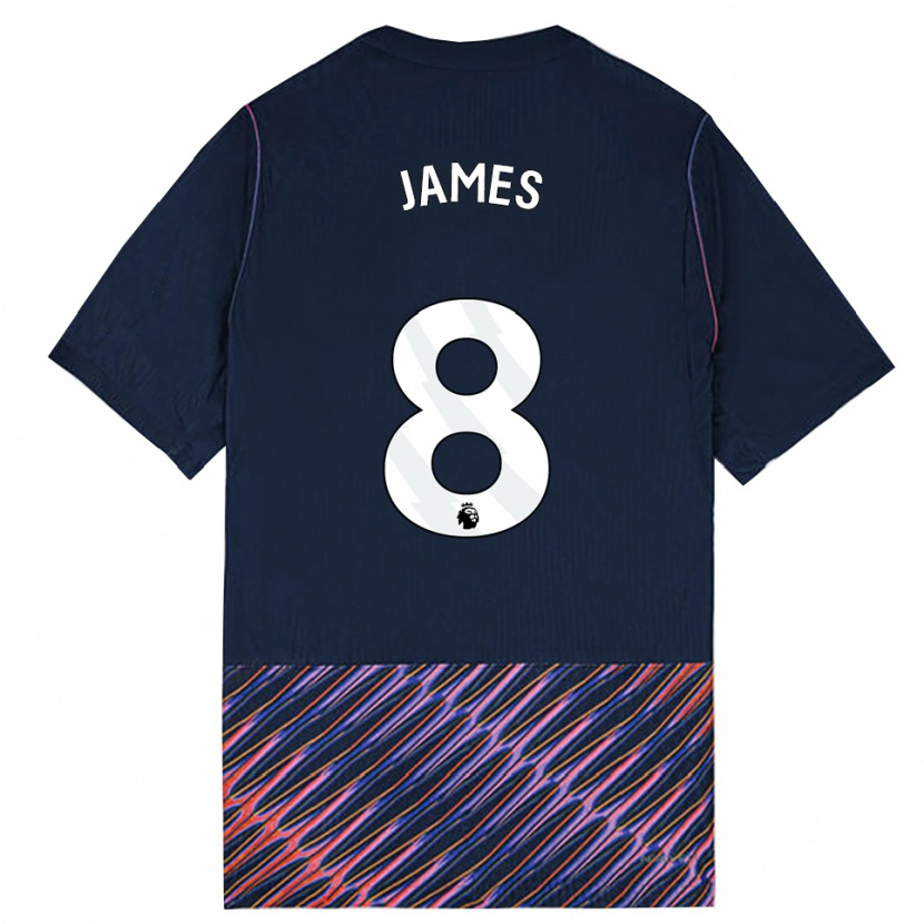 Danxen Niño Camiseta Angharad James #8 Azulreal Blanco 2ª Equipación 2026/27 La Camisa México