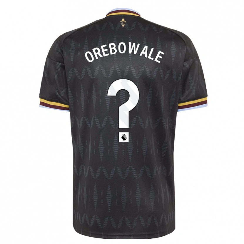 Danxen Niño Camiseta Erin Orebowale #0 Azulaciano Negro Amarillo 2ª Equipación 2026/27 La Camisa México