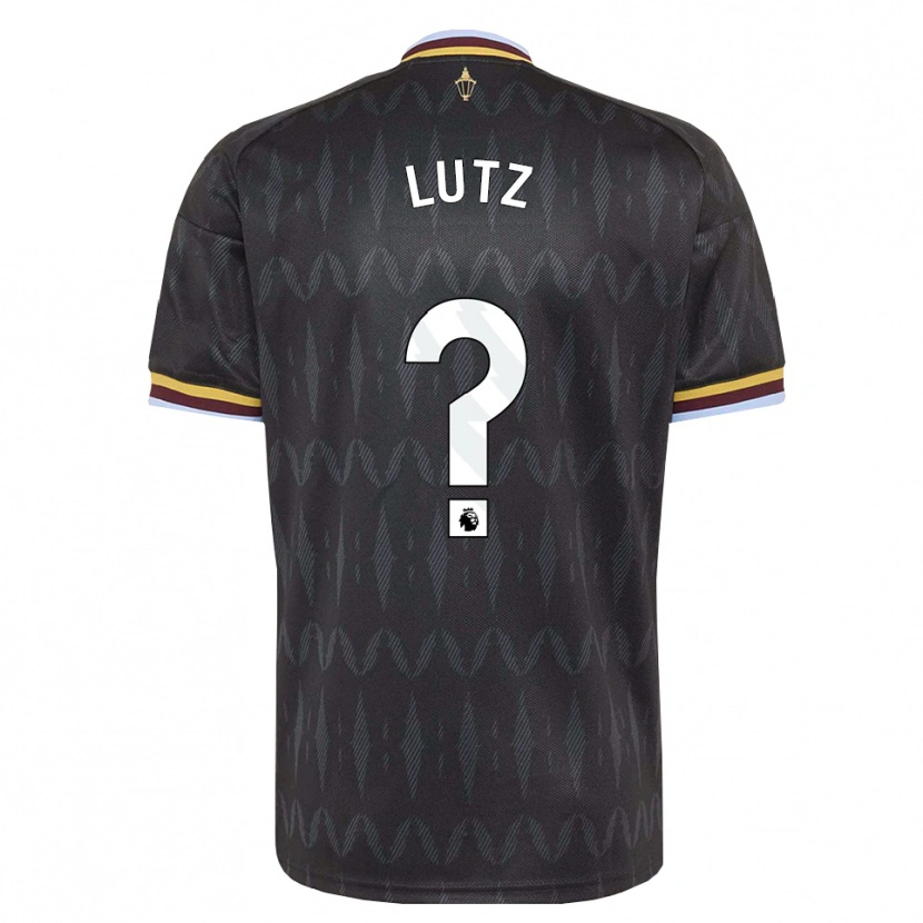 Danxen Niño Camiseta Charlie Lutz #0 Azulaciano Negro Amarillo 2ª Equipación 2026/27 La Camisa México