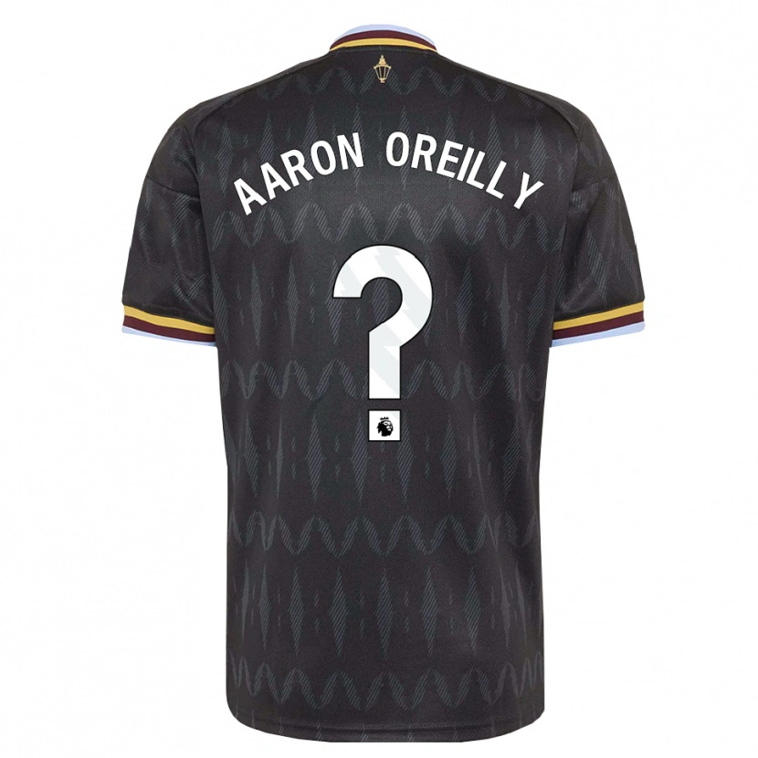 Danxen Niño Camiseta Aaron Oreilly #0 Azulaciano Negro Amarillo 2ª Equipación 2026/27 La Camisa México