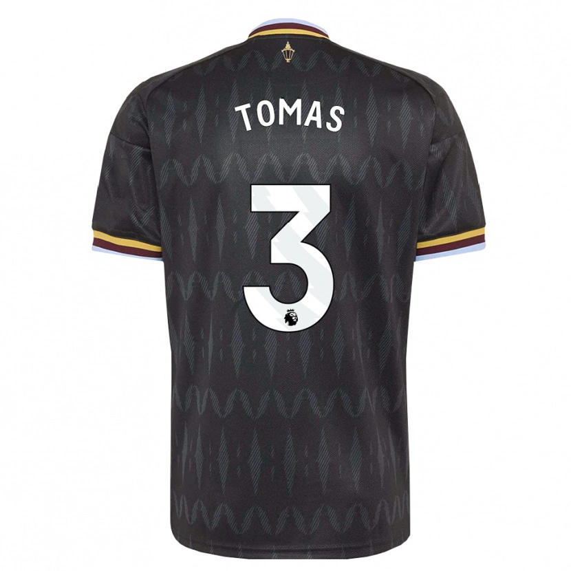 Danxen Niño Camiseta Paula Tomás #3 Azulaciano Negro Amarillo 2ª Equipación 2026/27 La Camisa México