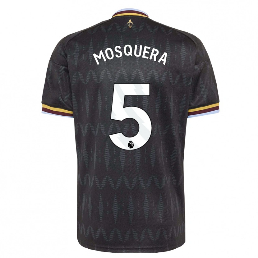 Danxen Niño Camiseta Yeimar Mosquera #5 Azulaciano Negro Amarillo 2ª Equipación 2026/27 La Camisa México