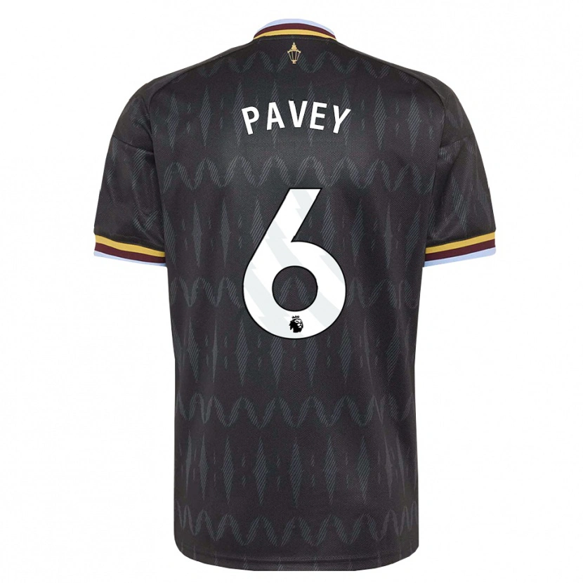 Danxen Niño Camiseta Charlie Pavey #6 Azulaciano Negro Amarillo 2ª Equipación 2026/27 La Camisa México