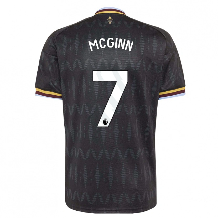 Danxen Niño Camiseta John Mcginn #7 Azulaciano Negro Amarillo 2ª Equipación 2026/27 La Camisa México