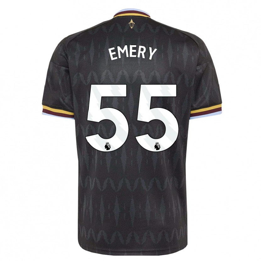 Danxen Niño Camiseta Lander Emery #55 Azulaciano Negro Amarillo 2ª Equipación 2026/27 La Camisa México