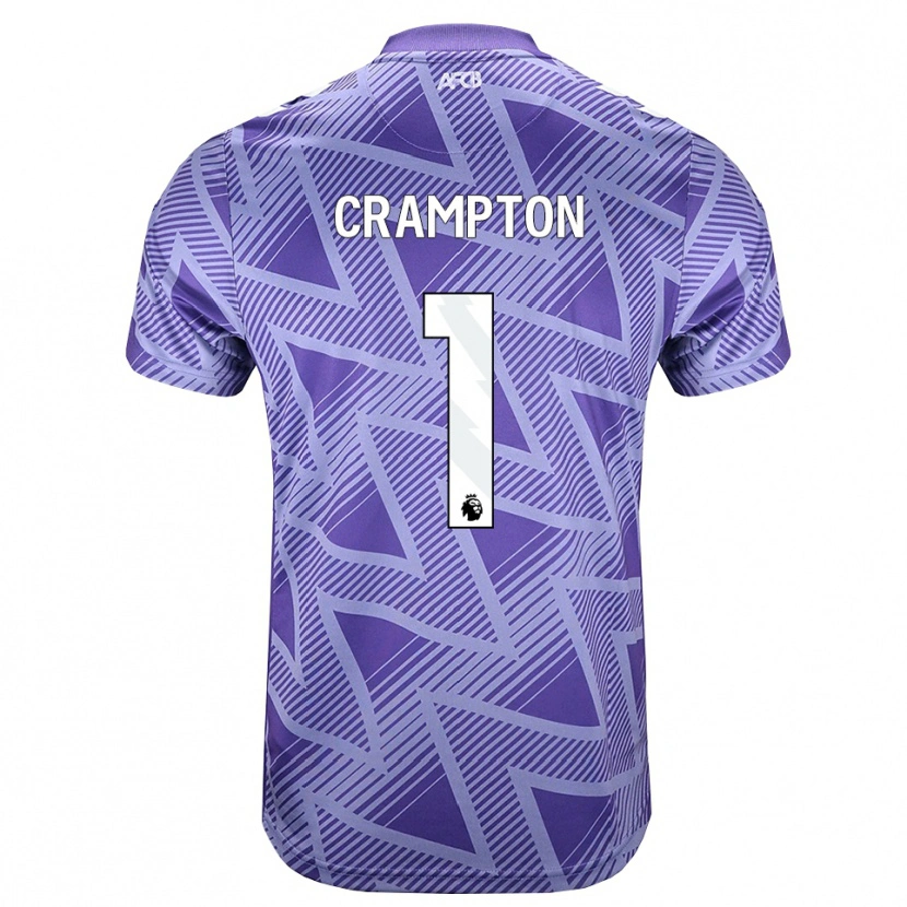 Danxen Niño Camiseta Kai Crampton #1 Rojovioletapálido Blanco 2ª Equipación 2026/27 La Camisa México