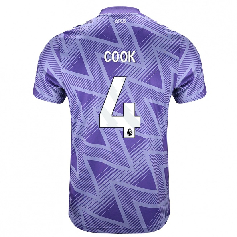 Danxen Niño Camiseta Lewis Cook #4 Rojovioletapálido Blanco 2ª Equipación 2026/27 La Camisa México
