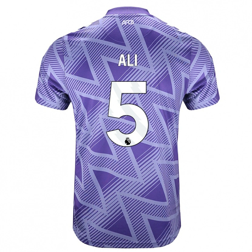 Danxen Niño Camiseta Ameer Ali #5 Rojovioletapálido Blanco 2ª Equipación 2026/27 La Camisa México
