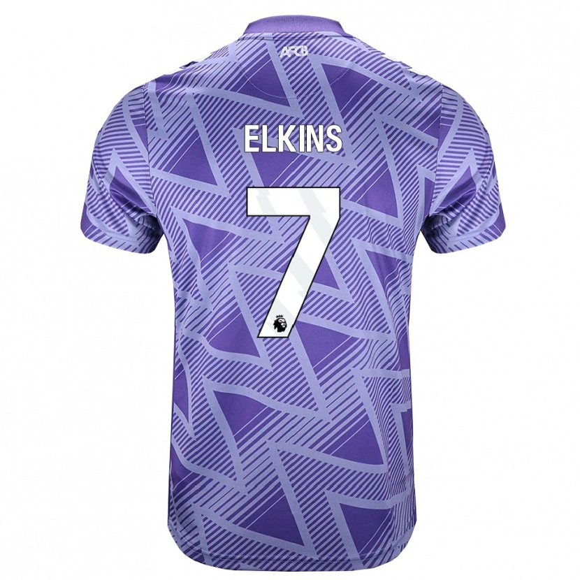 Danxen Niño Camiseta Elle Elkins #7 Rojovioletapálido Blanco 2ª Equipación 2026/27 La Camisa México