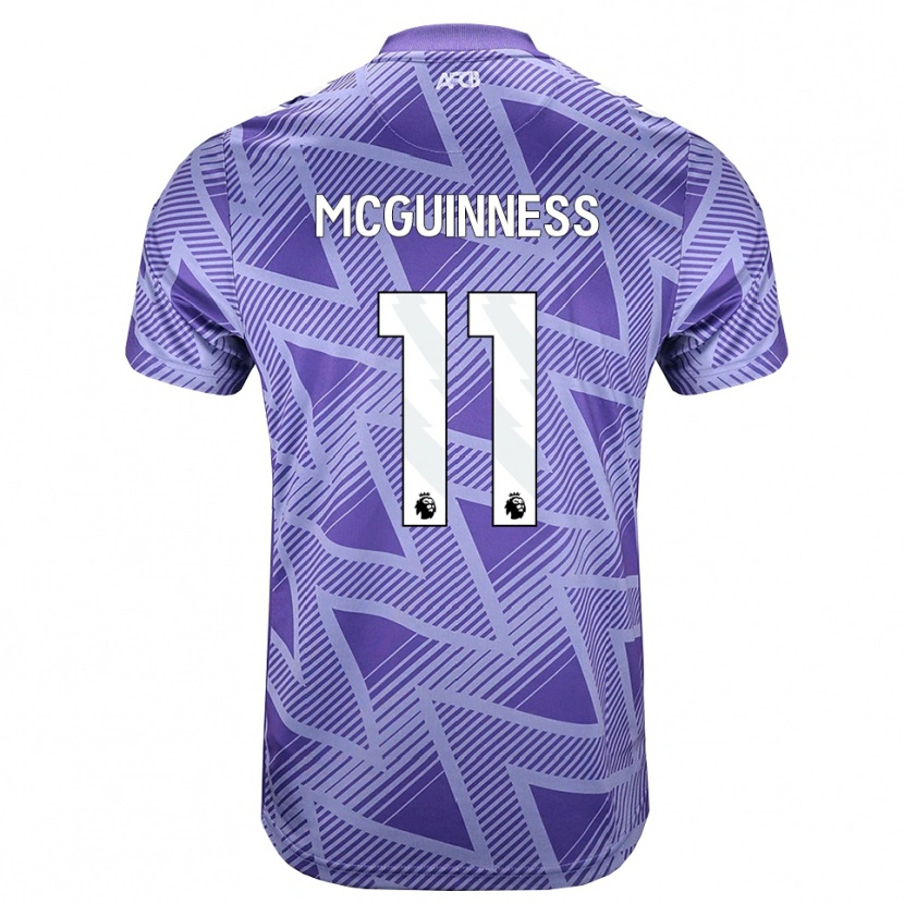 Danxen Niño Camiseta Gemma Mcguinness #11 Rojovioletapálido Blanco 2ª Equipación 2026/27 La Camisa México