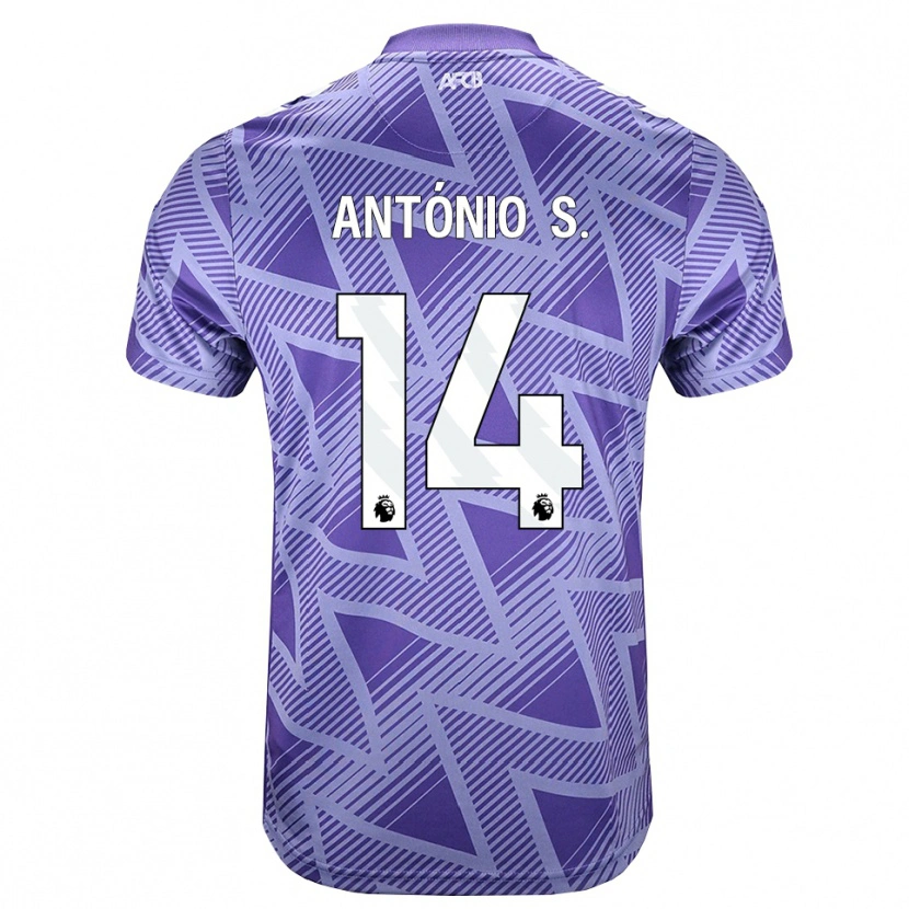 Danxen Niño Camiseta António Silva #14 Rojovioletapálido Blanco 2ª Equipación 2026/27 La Camisa México