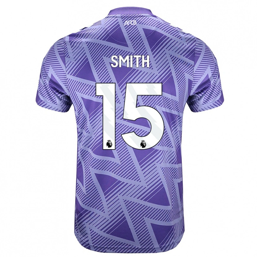 Danxen Niño Camiseta Adam Smith #15 Rojovioletapálido Blanco 2ª Equipación 2026/27 La Camisa México