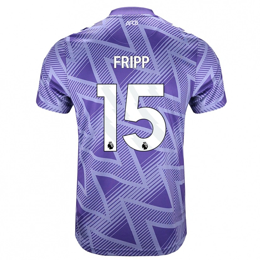 Danxen Niño Camiseta Kelly Fripp #15 Rojovioletapálido Blanco 2ª Equipación 2026/27 La Camisa México