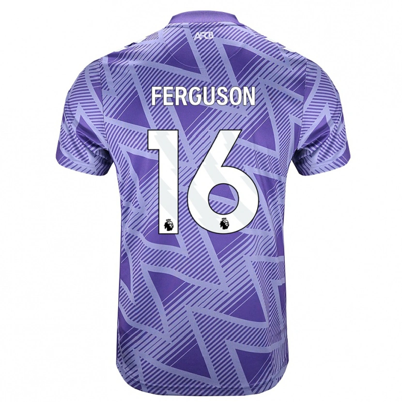 Danxen Niño Camiseta Josh Ferguson #16 Rojovioletapálido Blanco 2ª Equipación 2026/27 La Camisa México