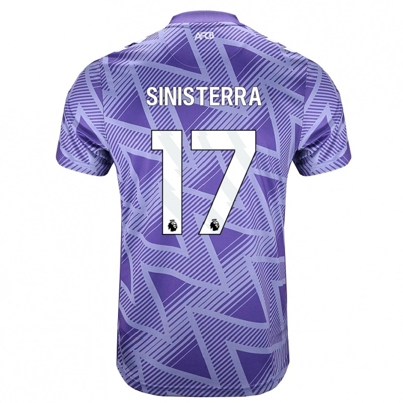 Danxen Niño Camiseta Luis Sinisterra #17 Rojovioletapálido Blanco 2ª Equipación 2026/27 La Camisa México