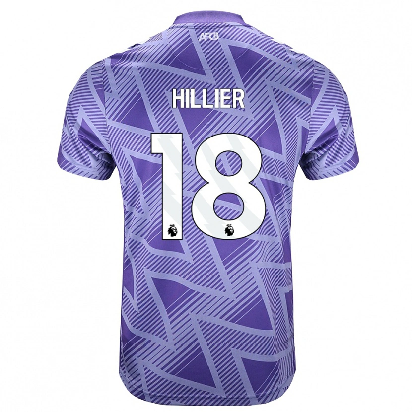 Danxen Niño Camiseta Gemma Hillier #18 Rojovioletapálido Blanco 2ª Equipación 2026/27 La Camisa México