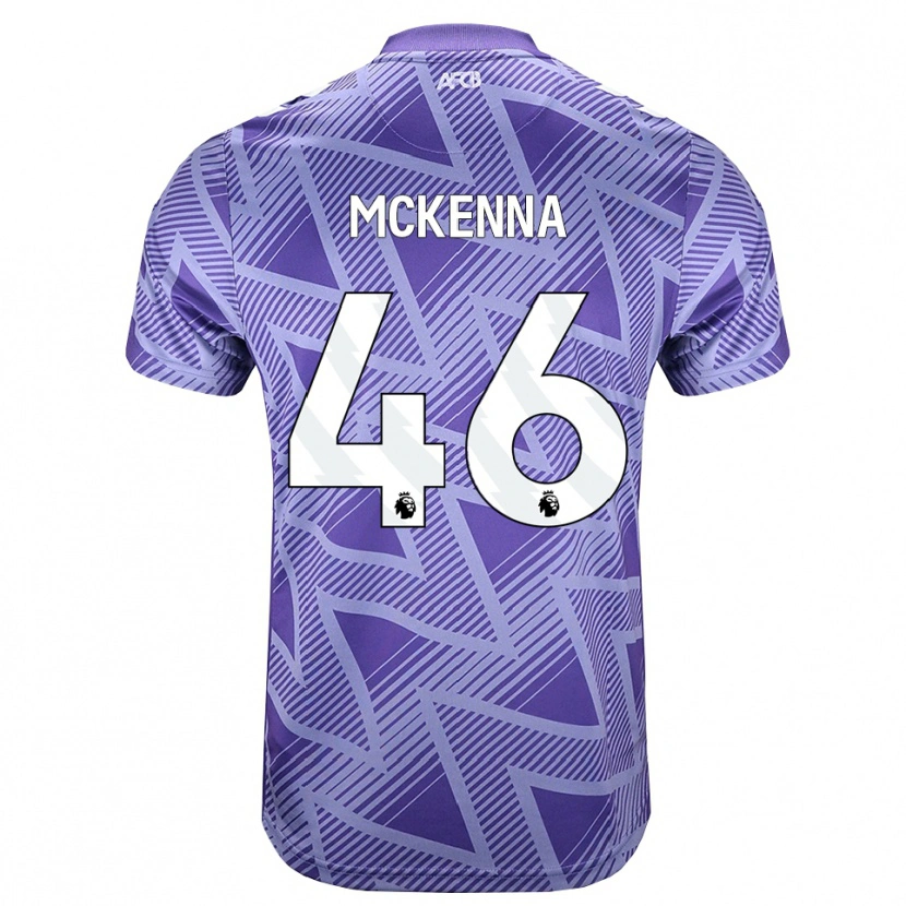Danxen Niño Camiseta Callan Mckenna #46 Rojovioletapálido Blanco 2ª Equipación 2026/27 La Camisa México