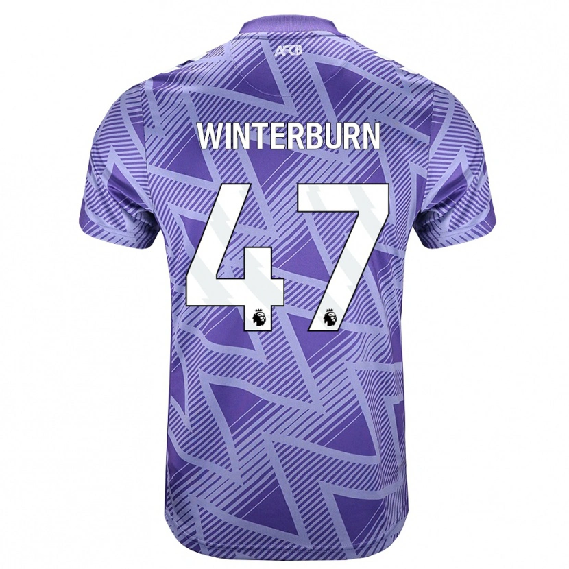 Danxen Niño Camiseta Ben Winterburn #47 Rojovioletapálido Blanco 2ª Equipación 2026/27 La Camisa México