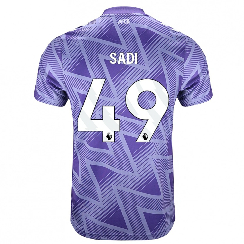 Danxen Niño Camiseta Dominic Sadi #49 Rojovioletapálido Blanco 2ª Equipación 2026/27 La Camisa México