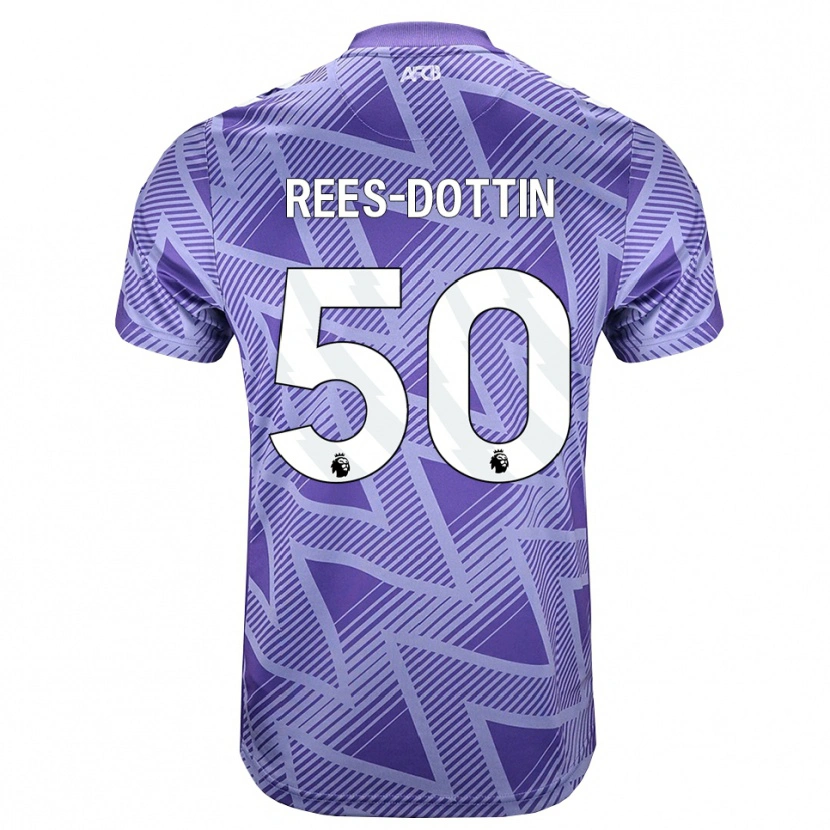 Danxen Niño Camiseta Remy Rees-Dottin #50 Rojovioletapálido Blanco 2ª Equipación 2026/27 La Camisa México