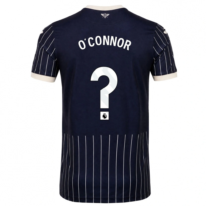 Danxen Niño Camiseta Donal O'connor #0 Negro Blanco 2ª Equipación 2026/27 La Camisa México