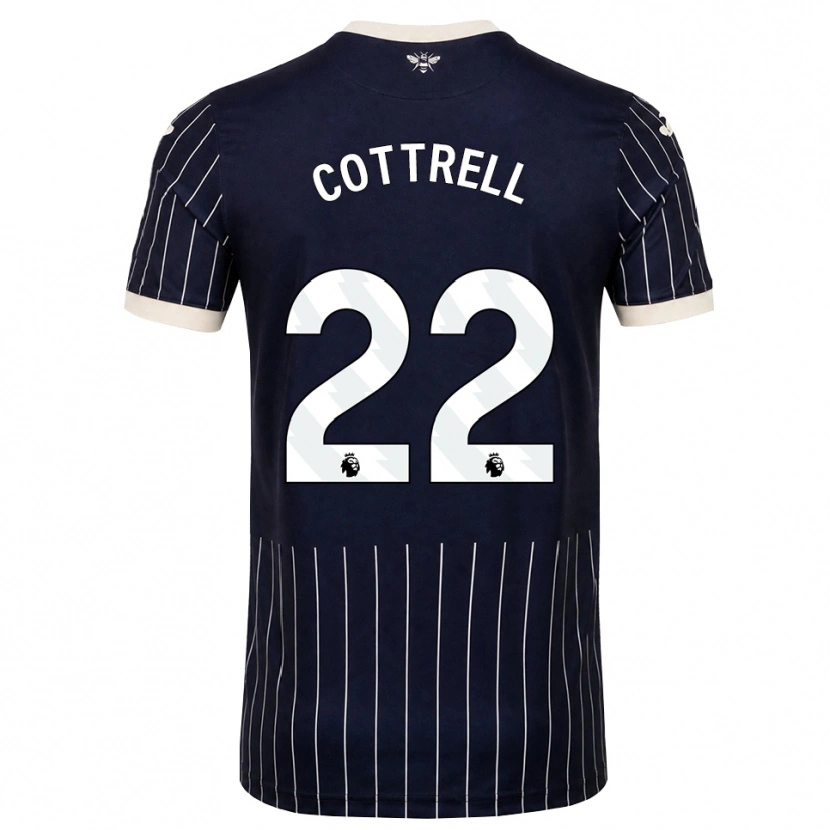 Danxen Niño Camiseta Eleonora Cottrell #22 Negro Blanco 2ª Equipación 2026/27 La Camisa México