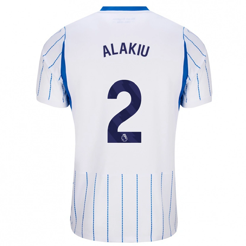 Danxen Niño Camiseta Isaiah Alakiu #2 Azuldodger Blanco 2ª Equipación 2026/27 La Camisa México