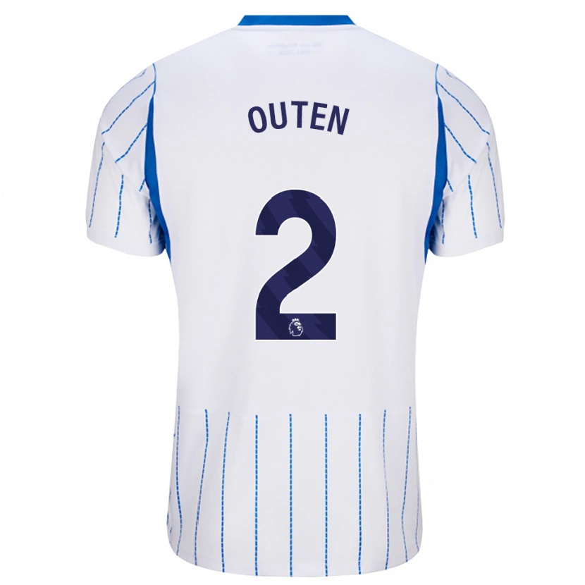 Danxen Niño Camiseta Theo Outen #2 Azuldodger Blanco 2ª Equipación 2026/27 La Camisa México