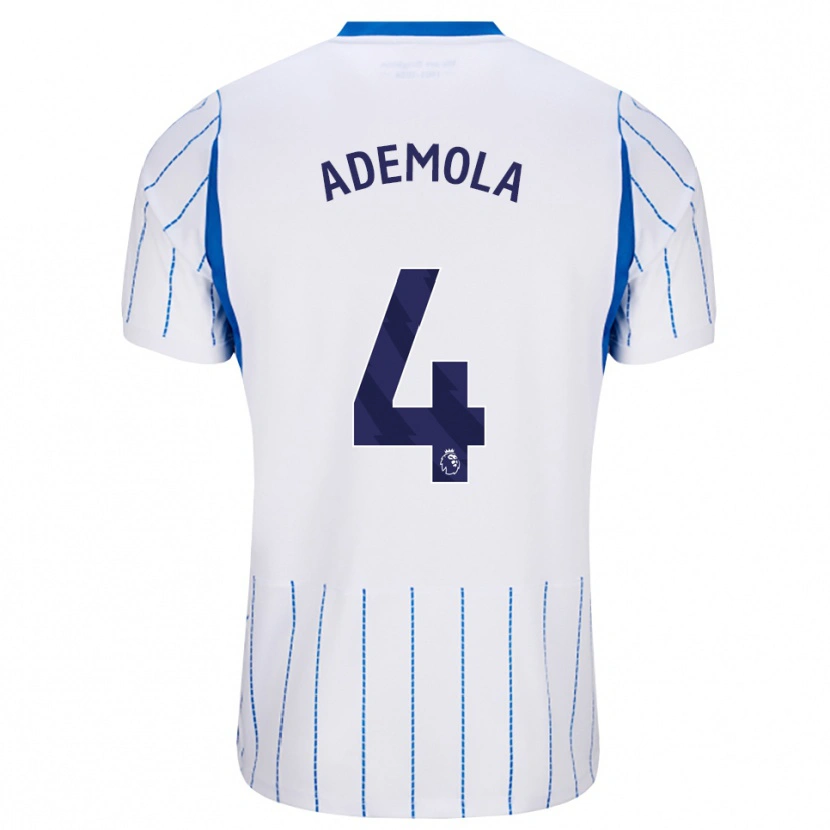 Danxen Niño Camiseta Sebastian Ademola #4 Azuldodger Blanco 2ª Equipación 2026/27 La Camisa México