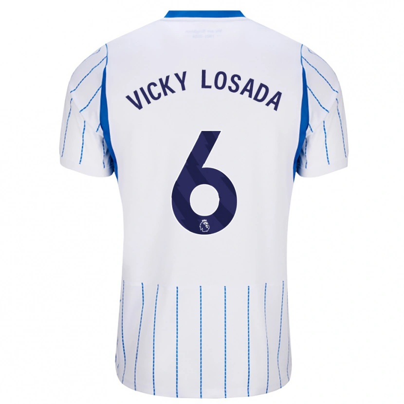 Danxen Niño Camiseta María Victoria Losada Gómez #6 Azuldodger Blanco 2ª Equipación 2026/27 La Camisa México