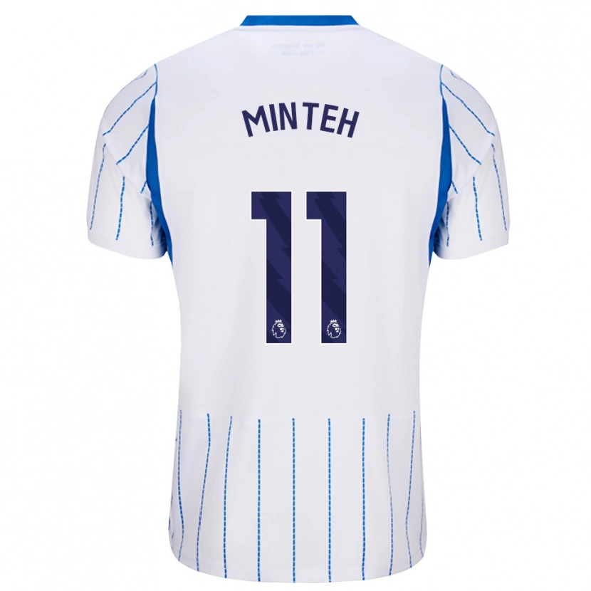 Danxen Niño Camiseta Yankuba Minteh #11 Azuldodger Blanco 2ª Equipación 2026/27 La Camisa México