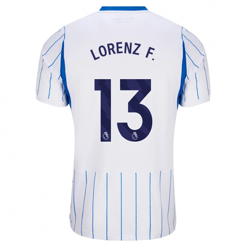 Danxen Niño Camiseta Lorenz Ferdinand #13 Azuldodger Blanco 2ª Equipación 2026/27 La Camisa México