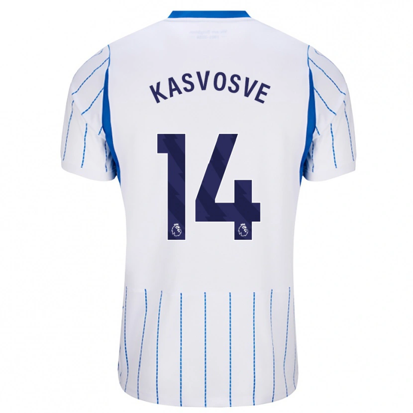 Danxen Niño Camiseta Henry Kasvosve #14 Azuldodger Blanco 2ª Equipación 2026/27 La Camisa México