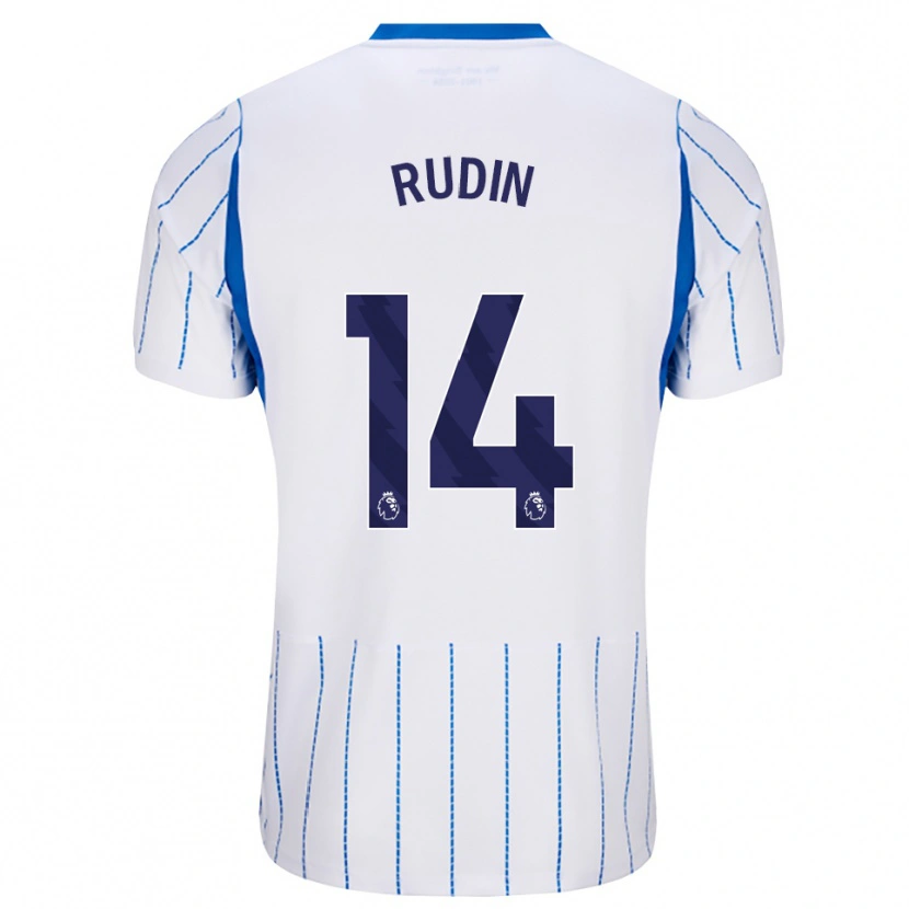 Danxen Niño Camiseta Daniel Rudin #14 Azuldodger Blanco 2ª Equipación 2026/27 La Camisa México