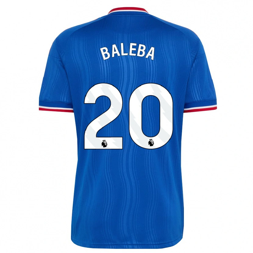 Danxen Niño Camiseta Carlos Baleba #20 Azul Blanco Rojo 2ª Equipación 2026/27 La Camisa México