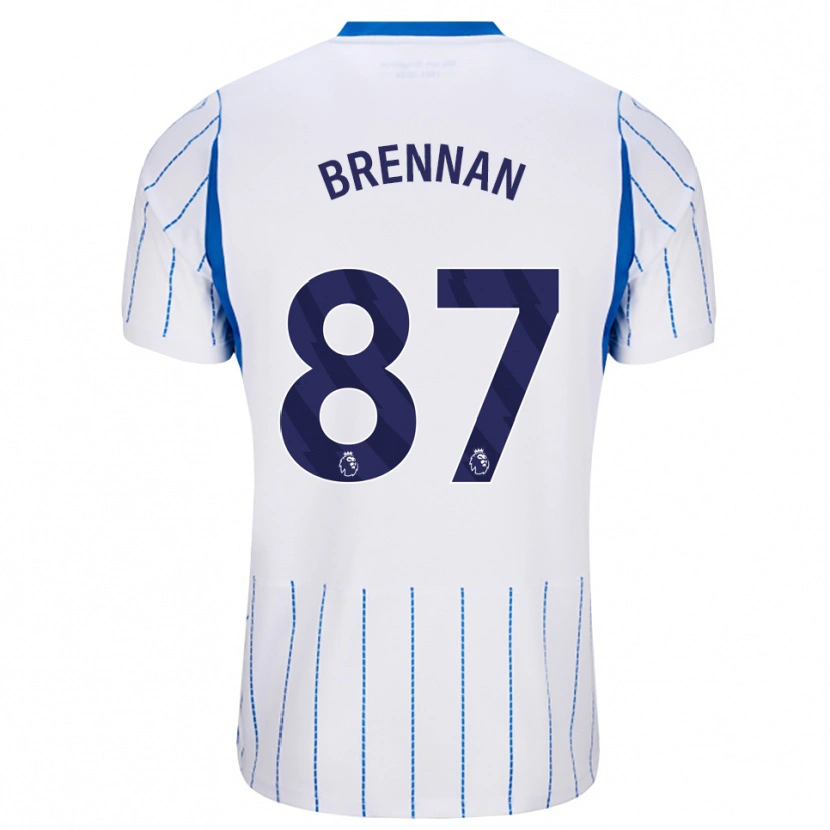 Danxen Niño Camiseta Zach Brennan #87 Azuldodger Blanco 2ª Equipación 2026/27 La Camisa México