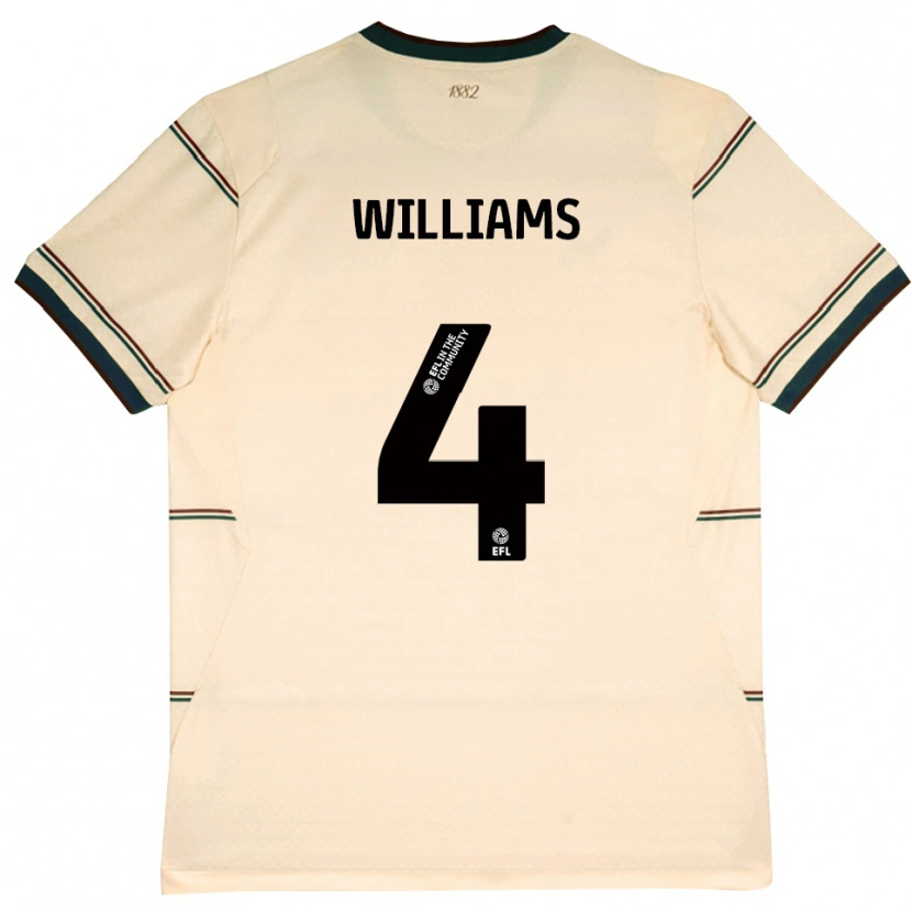 Danxen Niño Camiseta Jesse Williams #4 Beige Borgoña 2ª Equipación 2026/27 La Camisa México