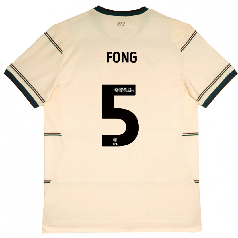 Danxen Niño Camiseta Luca Fong #5 Beige Borgoña 2ª Equipación 2026/27 La Camisa México