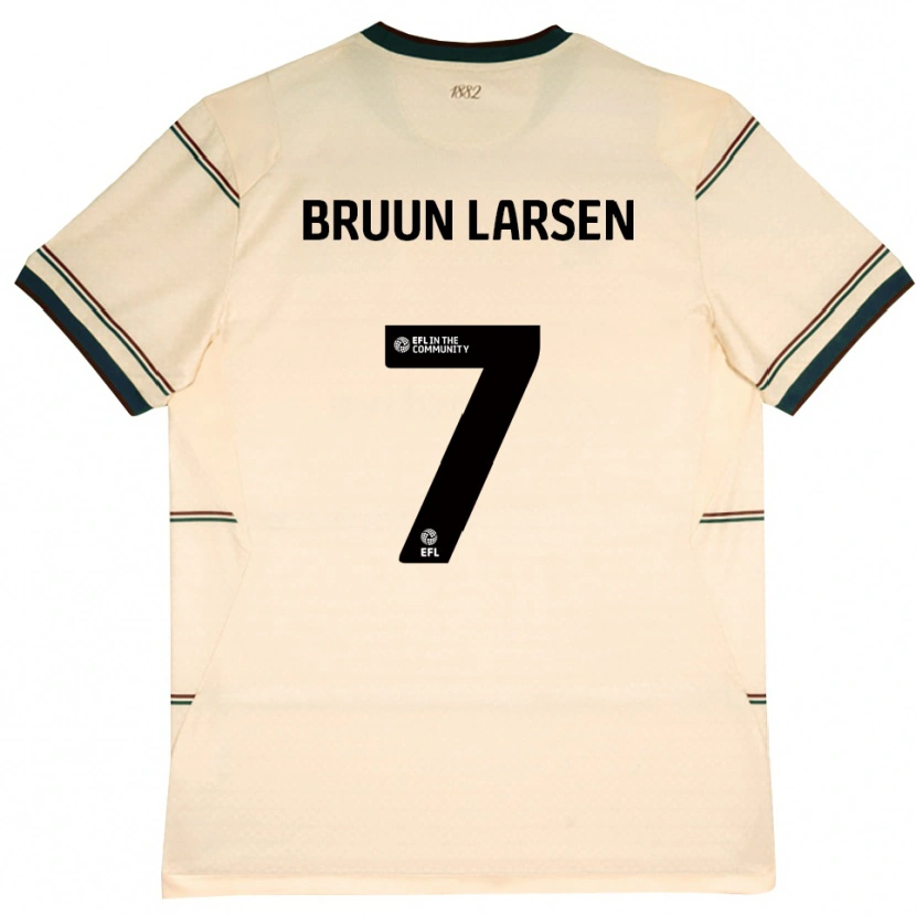 Danxen Niño Camiseta Jacob Bruun Larsen #7 Beige Borgoña 2ª Equipación 2026/27 La Camisa México