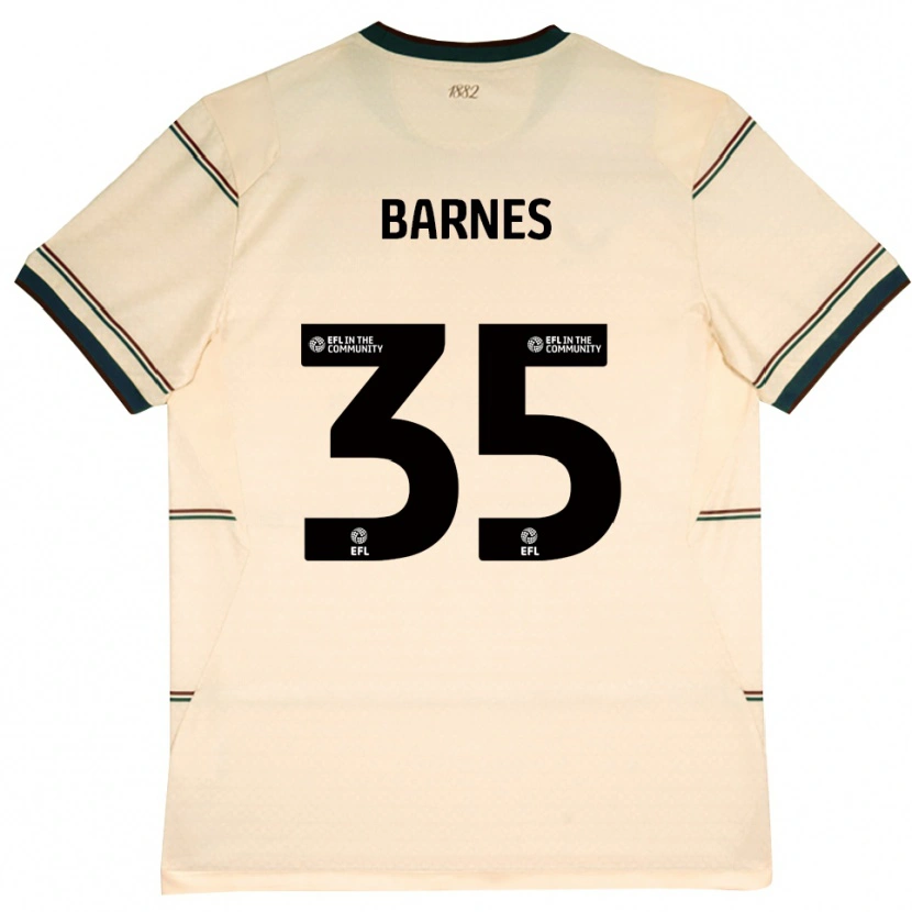 Danxen Niño Camiseta Ashley Barnes #35 Beige Borgoña 2ª Equipación 2026/27 La Camisa México