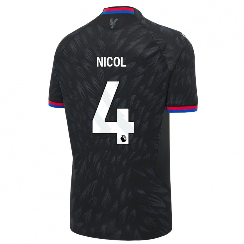 Danxen Niño Camiseta Leigh Nicol #4 Negro Azul Rojo 2ª Equipación 2026/27 La Camisa México