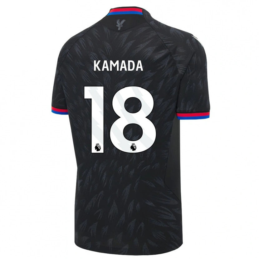 Danxen Niño Camiseta Daichi Kamada #18 Negro Azul Rojo 2ª Equipación 2026/27 La Camisa México