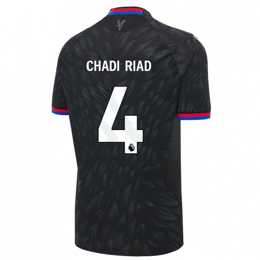 Danxen Niño Camiseta Chadi Riad #4 Negro Azul Rojo 2ª Equipación 2026/27 La Camisa México