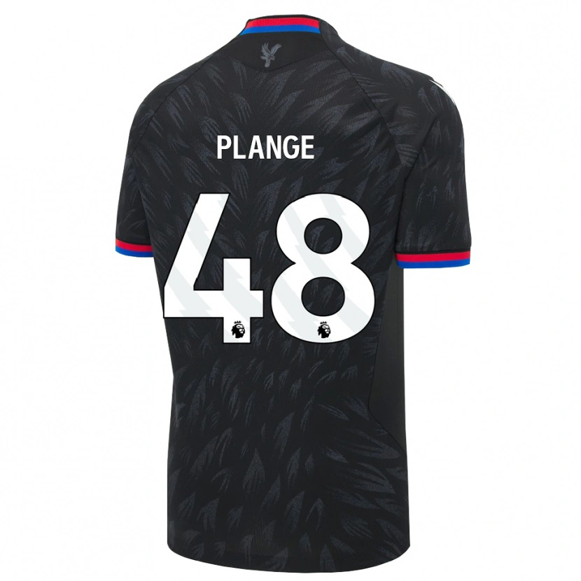 Danxen Niño Camiseta Luke Plange #48 Negro Azul Rojo 2ª Equipación 2026/27 La Camisa México