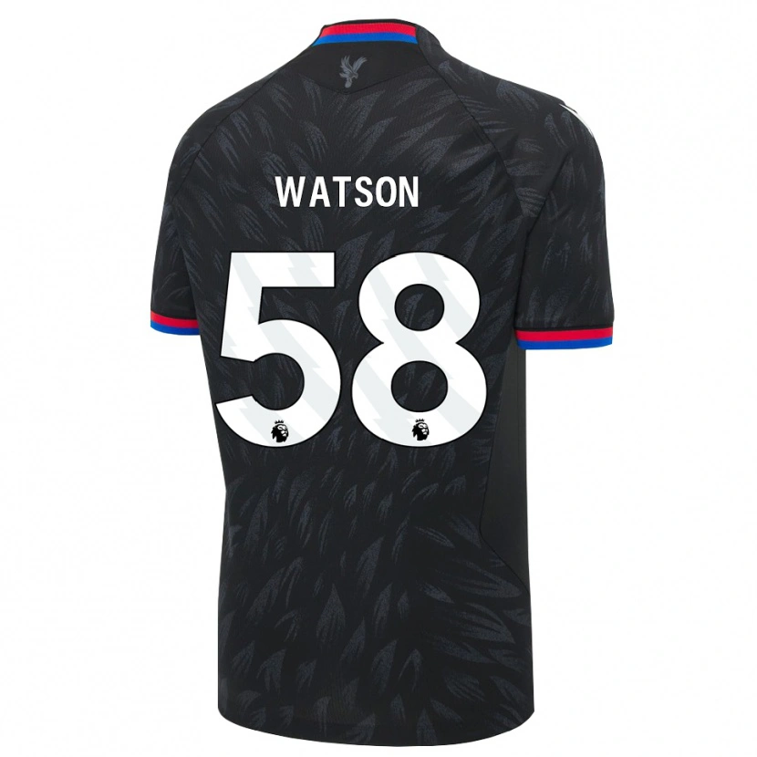 Danxen Niño Camiseta Noah Watson #58 Negro Azul Rojo 2ª Equipación 2026/27 La Camisa México